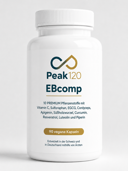 EBcomp – Pflanzenstoff-Komplex mit Vitamin C, Peak120, 90 Kapseln