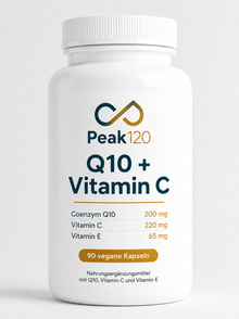 Q10 mit Vitamin C+E, Peak120, 60 Kapseln, 2 Monatsbedarf